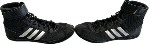 Vist Large View of Product Image Which is Used Adidas Wrestling Shoes Black Junior 05.5