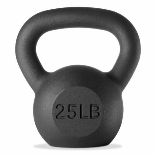 Vist Large View of Product Image Which is New XPRT Cast Iron Blk Kettlebell 25lbs