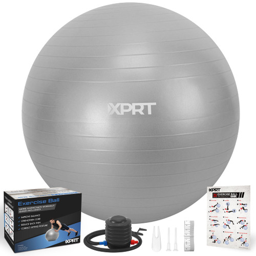 Vist Large View of Product Image Which is New XPRT 75cm Exercise Stability Ball-BLK