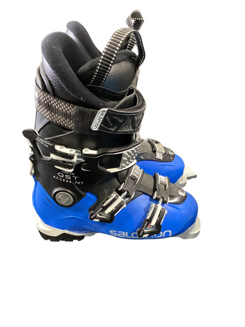 Vist Large View of Product Image Which is Used Salomon QST ACCESS 70T Boys DH Ski Boot Royal Blue 240 MP - J06 - W07