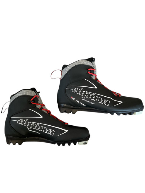 Vist Large View of Product Image Which is Used Alpina Mens NNN XC Ski Boots Black M 09.5 / W 09.5-10