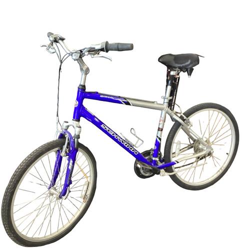 Vist Large View of Product Image Which is Used Schwinn SIERRA RST CCM1046 Mountain Bike Mens Navy Blue 48-52cm - 19-20" - LG Frame