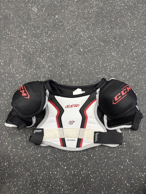 Vist Large View of Product Image Which is Used CCM U+ FIT 03 Youth Shoulder Pads SM