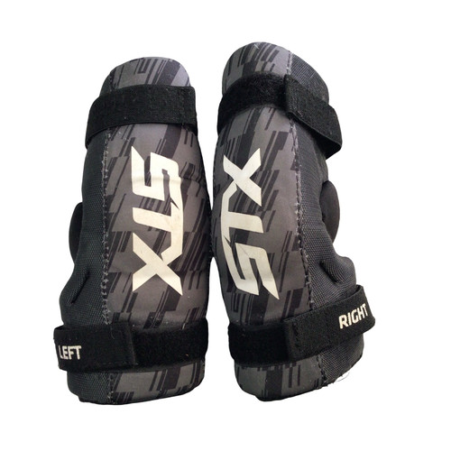 Vist Large View of Product Image Which is Used STX ARM PADS Lacrosse Arm Pads/Guards Black SM