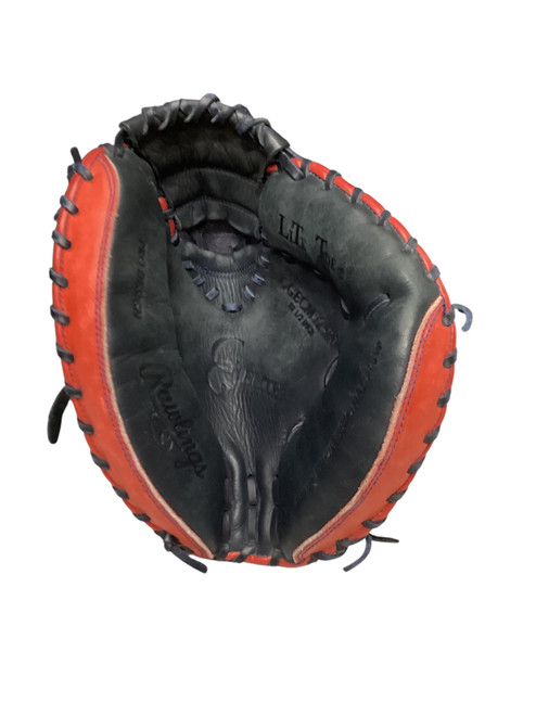 Vist Large View of Product Image Which is Used Rawlings GGECM325N BB/SB Catchers RH Throw Navy Blue 32 1/2"