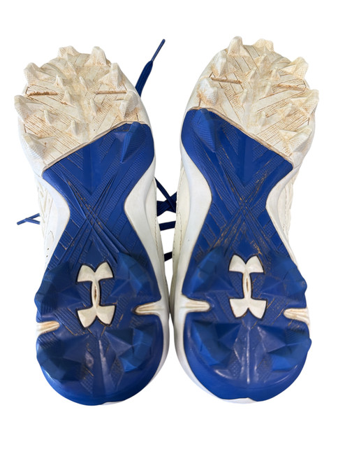 Vist Large View of Product Image Which is Used Under Armour BB/SB Cleats White Junior 02