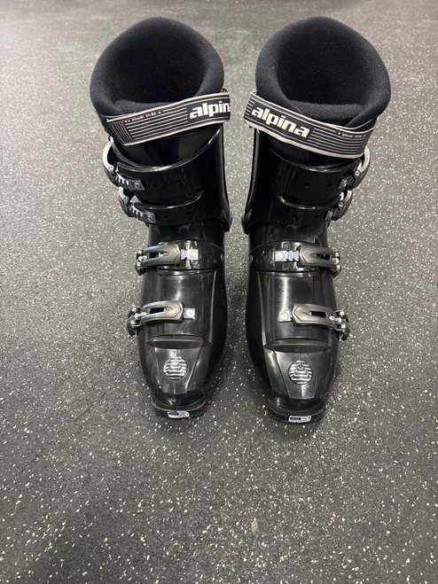 Vist Large View of Product Image Which is Used Alpina CHALLENGER Mens DH Ski Boot Black 310 MP - M13