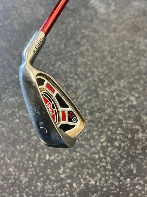Vist Large View of Product Image Which is Used Ping G15 GREEN DOT Mens Individual Iron RH 5 Iron
