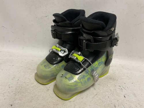 Vist Large View of Product Image Which is Used Dalbello MENACE 2 Boys DH Ski Boot Black And Optic Yellow 195 MP - Y13
