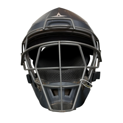 Vist Large View of Product Image Which is Used All Star RAC010 Catchers Helmet w/Mask Grey Large