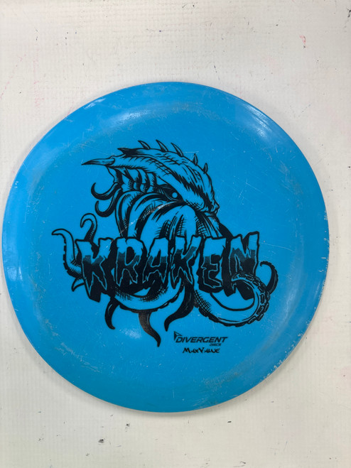 Vist Large View of Product Image Which is Used DIVERGENT KRAKEN Disc Golf Driver Royal Blue