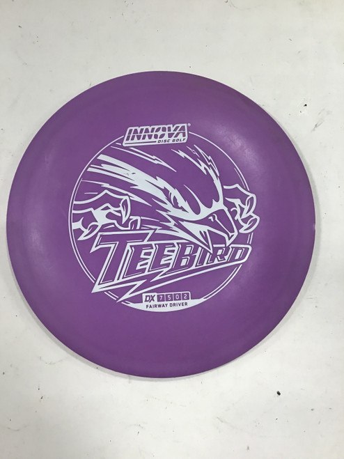 Vist Large View of Product Image Which is Used Innova DX TEEBIRD Disc Golf Driver Purple 170g