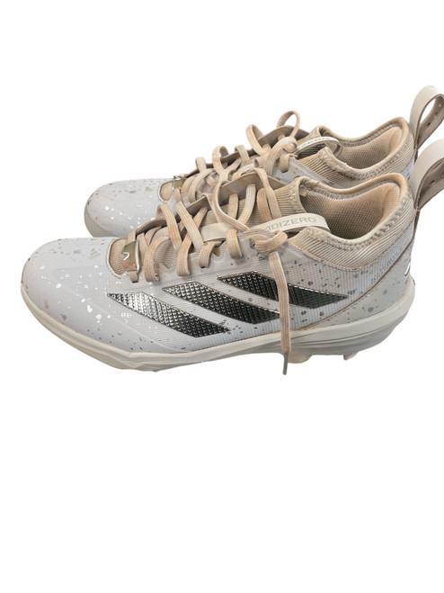 Vist Large View of Product Image Which is Used Adidas CLEAT BB/SB Cleats White Senior 8.5