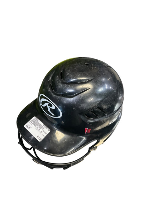 Vist Large View of Product Image Which is Used Rawlings BATTING HELMET Batting Helmet w/Mask Black MD