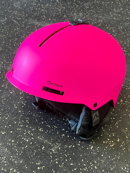 Vist Large View of Product Image Which is Used Marker Snowsport Helmet Youth Pink S/M