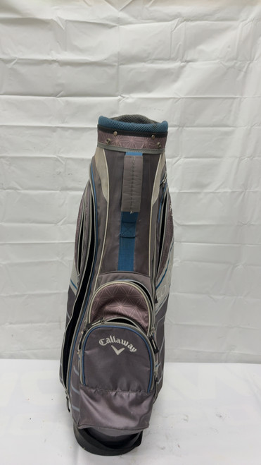 Vist Large View of Product Image Which is Used Callaway SOLAIRE Womens Cart Bag Grey And Royal Blue