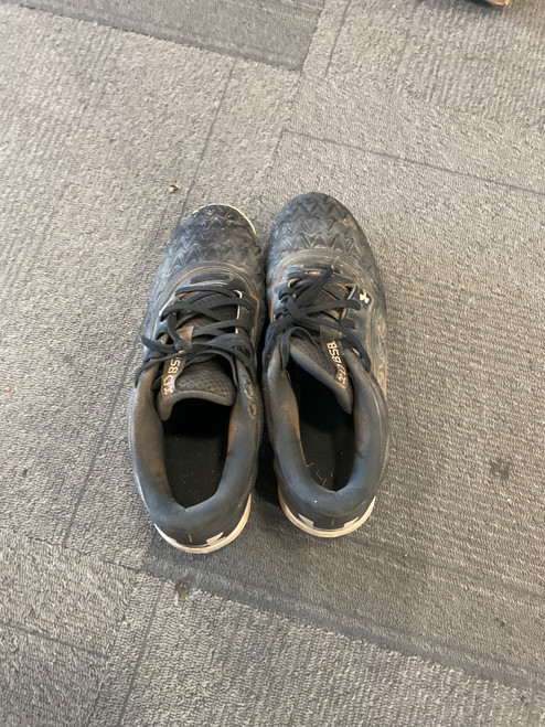 Vist Large View of Product Image Which is Used Under Armour BSBL BB/SB CLEATS BB/SB Cleats Black Senior 10.5