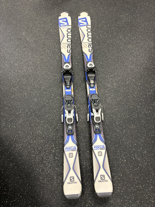 Vist Large View of Product Image Which is Used Salomon X DRIVE FOCUS Mens DH Ski/Binding White 150 cm