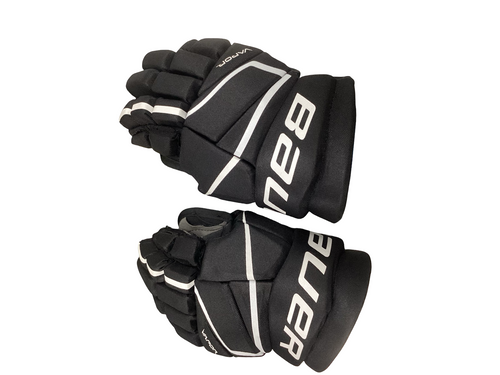Vist Large View of Product Image Which is Used Bauer VAPOR Senior Gloves Black 11"
