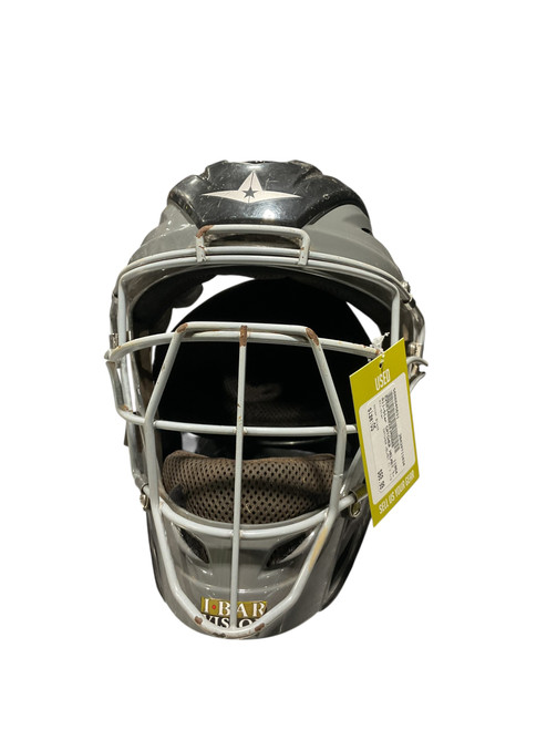 Vist Large View of Product Image Which is Used All-Star CATCHER HELMET 7- 7 1/2 Catchers Helmet w/Mask Black One Size