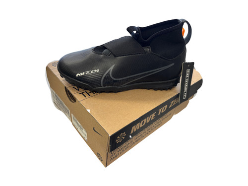 Vist Large View of Product Image Which is NEW Nike JR ZOOM SUPERFLY TURF BB/SB Cleats Black Junior 04