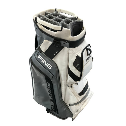 Vist Large View of Product Image Which is Used Ping PIONEER Mens Cart Bag White