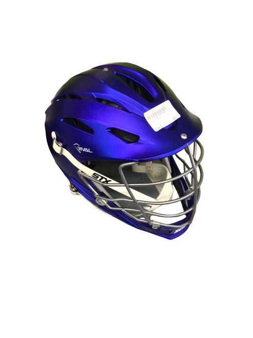 Vist Large View of Product Image Which is Used Schutt RIVAL Lacrosse Helmet Royal Blue One Size