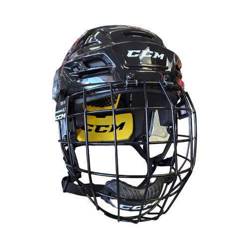 Vist Large View of Product Image Which is Used CCM -NEW- TACKS 210 COMBO HELMET Helmet Cage Combo Black SM