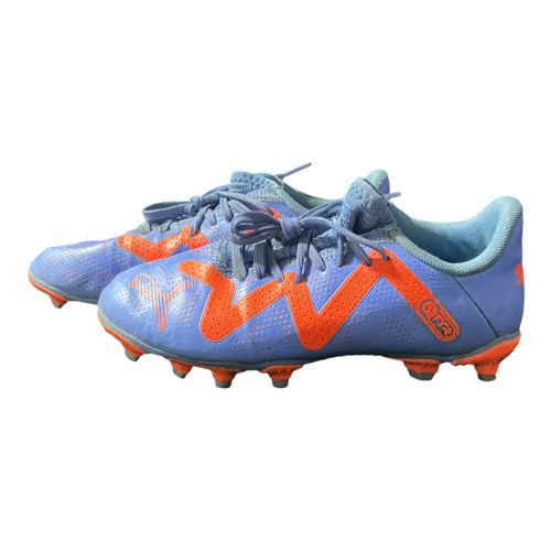 Vist Large View of Product Image Which is Used Puma Soccer Cleats Royal Blue Junior 01