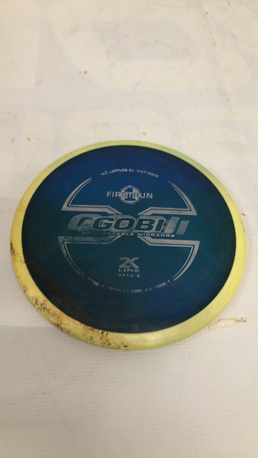 Vist Large View of Product Image Which is Used Latitude 64 FIRST RUN GOBI Disc Golf Mid Range Navy Blue 174g