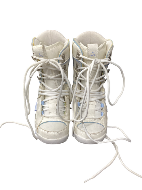 Vist Large View of Product Image Which is Used Silence WHISPER Girls Snowboard Boots Silver Junior 02