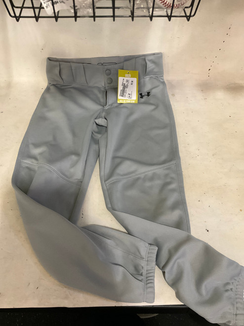 Vist Large View of Product Image Which is Used Under Armour BASEBALL PANTS YM BB/SB Pant Boys Grey MD