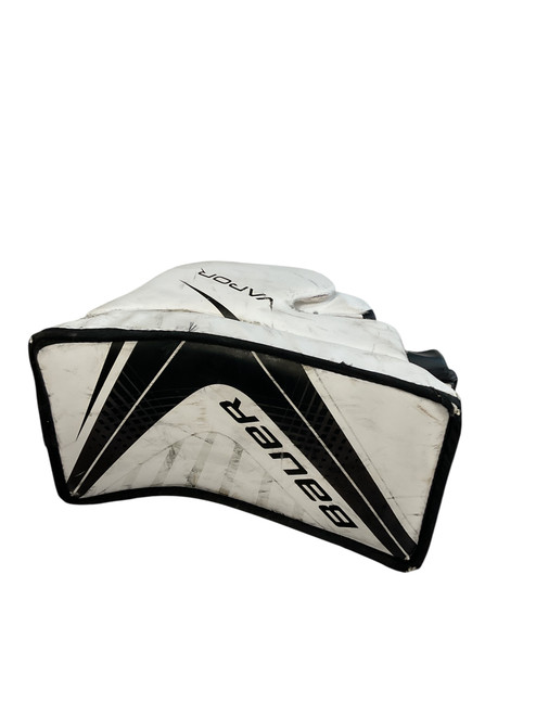 Vist Large View of Product Image Which is Used Bauer X700 Junior Goalie Blocker White