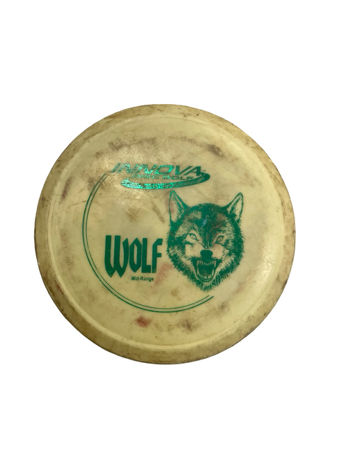 Vist Large View of Product Image Which is Used Innova WOLF Disc Golf Mid Range White