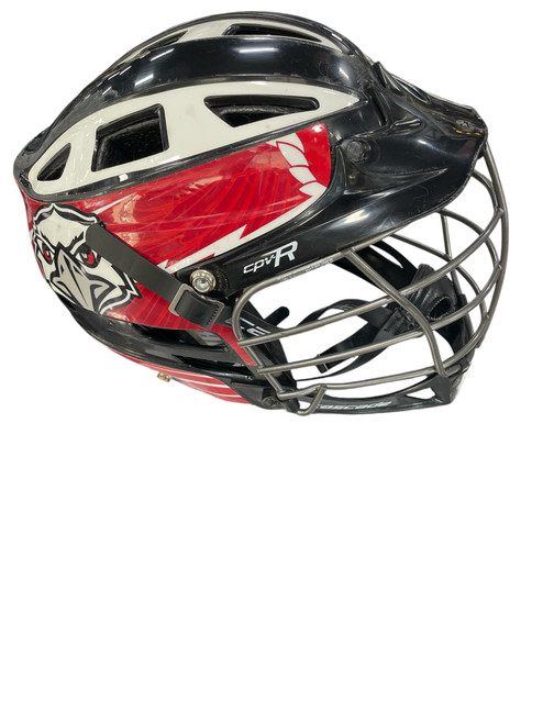 Vist Large View of Product Image Which is Used Cascade CPV R Lacrosse Helmet Black XS