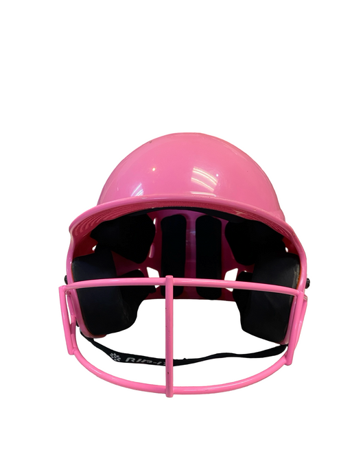 Vist Large View of Product Image Which is Used RIP-IT BATTING HELMET Batting Helmet w/Mask Pink SM