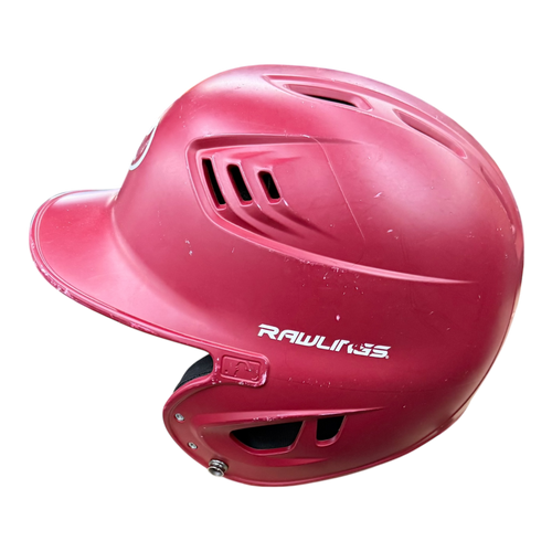 Vist Large View of Product Image Which is Used Rawlings REVB Batting Helmet No Mask Red LG