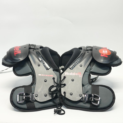 Vist Large View of Product Image Which is Used Riddell S2 YOUTH FB Shoulder Pads Black MD