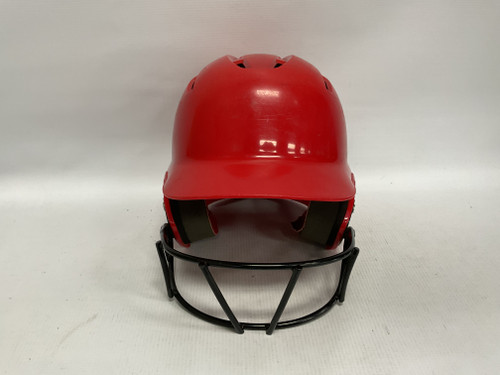 Vist Large View of Product Image Which is Used Demarini Batting Helmet w/Mask Red MD
