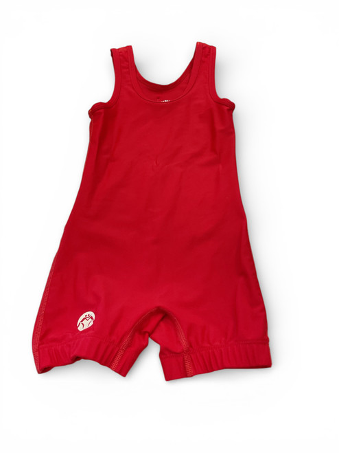 Vist Large View of Product Image Which is Used Wrestling Singlet Red XXXXS