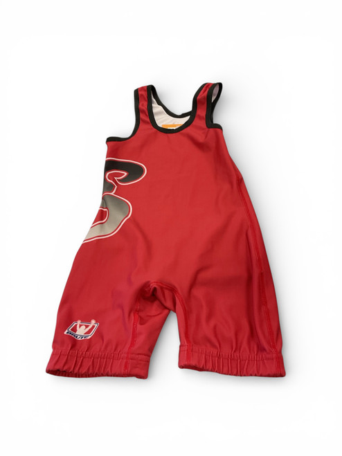 Vist Large View of Product Image Which is Used Brute E R W C Wrestling Singlet Royal Blue SM