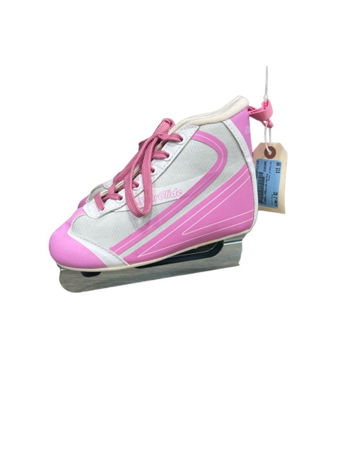 Vist Large View of Product Image Which is Used Starglide Girls Figure Skates Pink Junior Size 2, pair side view