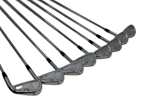 Vist Large View of Product Image Which is Used Taylormade RAC TP FORGED Mens Golf Iron Set RH 3I-PW w/ FCM Rifle Flighted 6.0 Shafts +1/2"