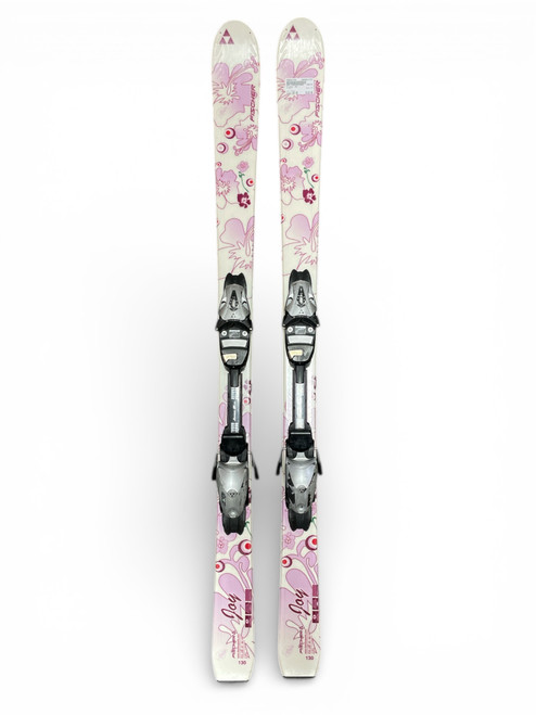 Vist Large View of Product Image Which is Used Fischer JOY Girls DH Ski/Binding White 130 cm
