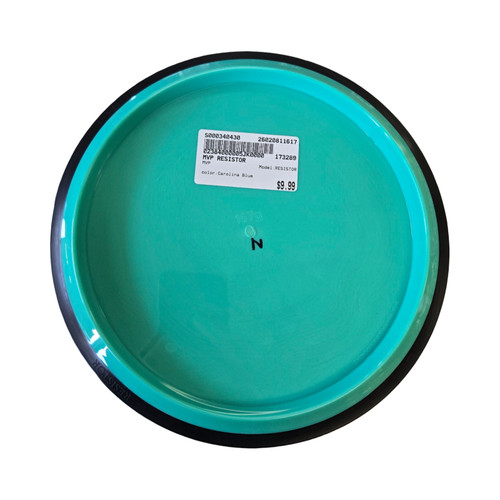 Vist Large View of Product Image Which is Used MVP RESISTOR Disc Golf Driver Carolina Blue