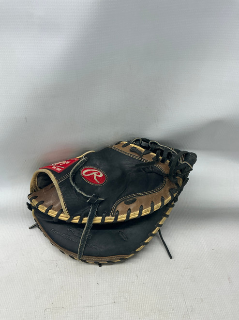 Vist Large View of Product Image Which is Used Rawlings R2G BB/SB Catchers RH Throw Black 33"