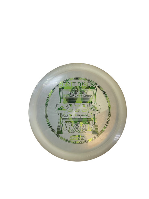 Vist Large View of Product Image Which is Used Discraft BIG Z UNDERTAKER Disc Golf Driver White 174g