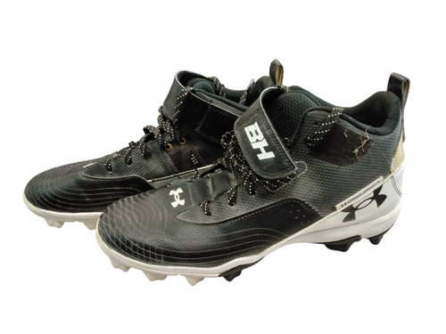Vist Large View of Product Image Which is Used Under Armour BH 7 BB/SB Cleats Black Senior 10