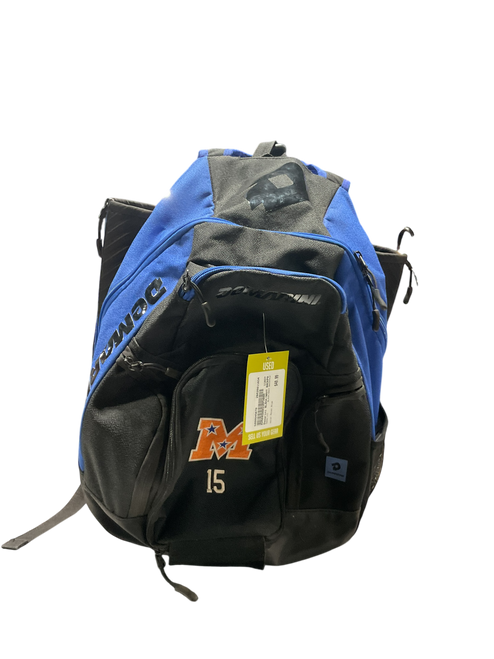 Vist Large View of Product Image Which is Used Demarini BLACK/NAVY BACKPACK BB/SB Player Backpack Royal Blue
