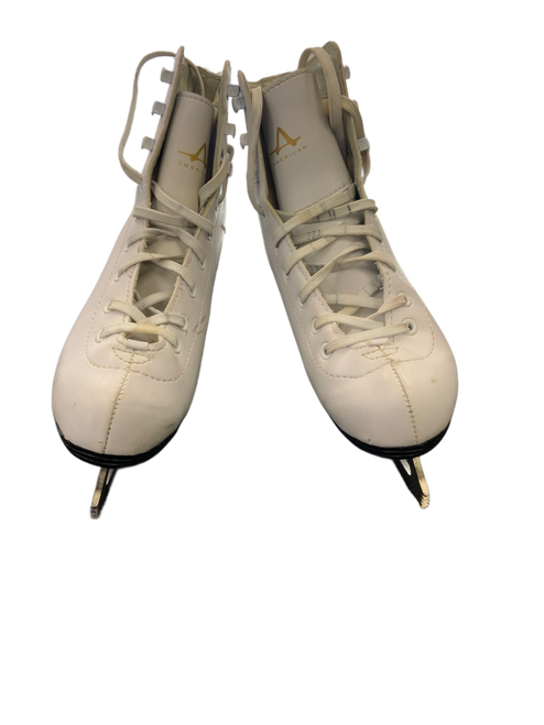 Vist Large View of Product Image Which is Used American Athletic Girls Figure Skate White Junior 03